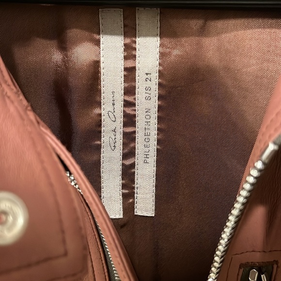 Rick Owens Leather Biker Jacket Size 44 (US) Excellent Condition - Picture 2 of 8